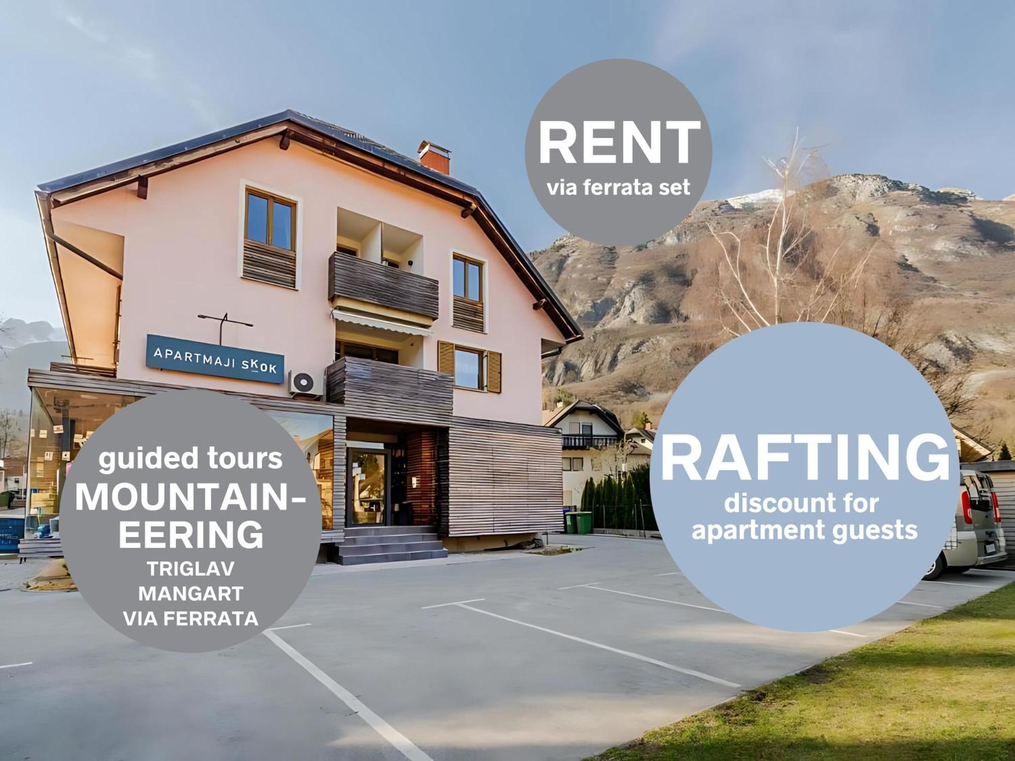 Apartments Skok With Rafting And Free Parking Bovec Exterior photo